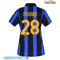 Camisa de time de futebol Inter Milan Benjamin Pavard #28 Replicas 1º Equipamento Feminina 2026-27 Manga Curta